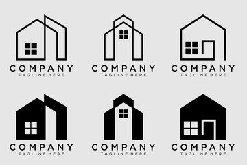 Creative Real Estate Logo Design. House Logo Design. Real Estate Vector Icon