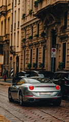 Naklejka premium Ferrari California T in the Italian streets