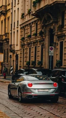 Fototapeten Ferrari California T in the Italian streets © Alexakis.ph