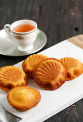 Madeleine Cake, Homemade Traditional French Small Cookie