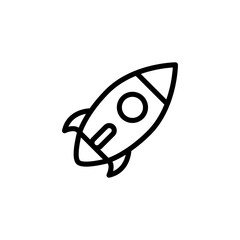 Rocket icon vector logo design template