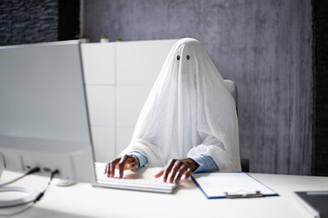 Ghostwriter In Office. Creative Ghost Writer