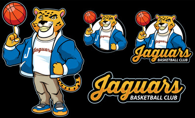Jaguar Basketball Mascot