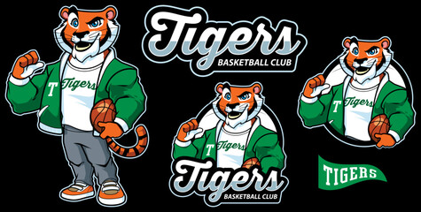 Tigers Basketball Mascot