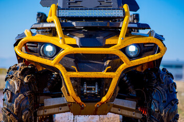 atv vehicle on off road track