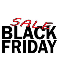 black friday sale on white background