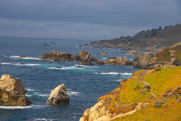 Cliffs along the California coast