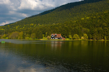 Bolu Golcuk Nature Park. Travel to Turkey background photo