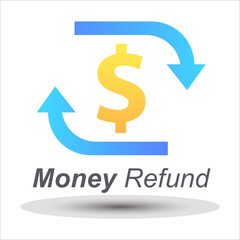 Obraz premium money refund logo icon