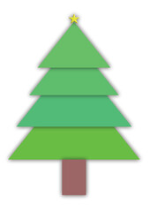 vector illustration of  Christmas tree