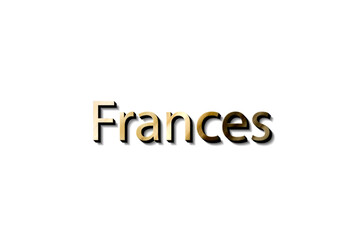 FRANCES 3D NAME 