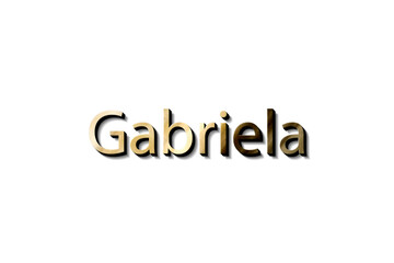 GABRIELA 3D NAME 