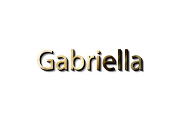 GABRIELLA 3D NAME 