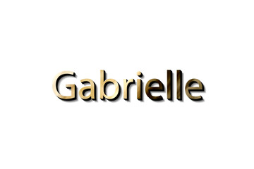 GABRIELLE 3D NAME 