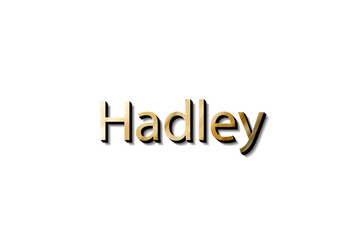 HADLEY 3D NAME 