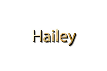Fototapeta premium HAILEY 3D NAME