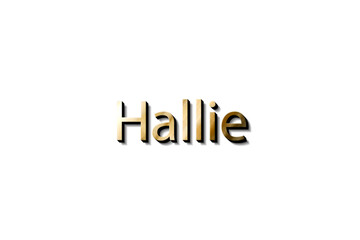 HALLIE 3D NAME