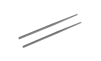 metal drumsticks isolated on white background