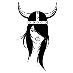 viking girl with long hair