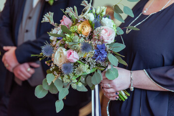 Bouquet de mariée - bleu