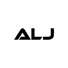 ALJ letter logo design with white background in illustrator, vector logo modern alphabet font overlap style. calligraphy designs for logo, Poster, Invitation, etc.