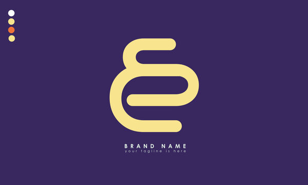 Alphabet letters Initials Monogram logo EE