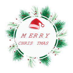 christmas card with christmas balls