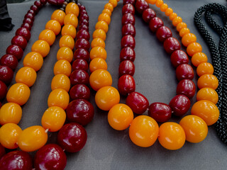 handmade necklaces, bracelets and jewelry materials made of natural stones and beads