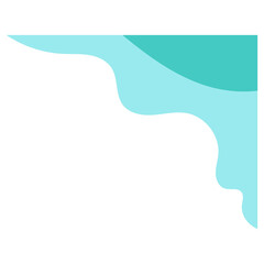 Wavy Abstract Corner With Pastel Color