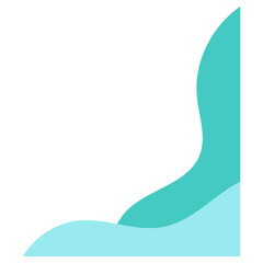 Wavy Abstract Corner With Pastel Color