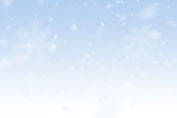 Glowing snowy Christmas background.