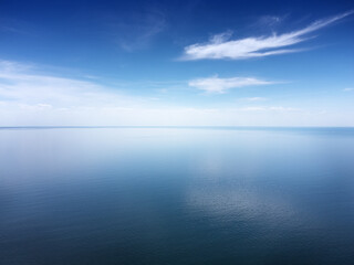 seascape view across a calm sea in england