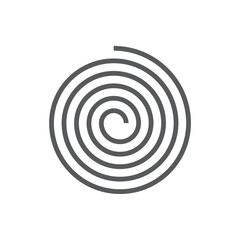 perfect spiral shape simple icon