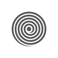 perfect spiral shape simple icon