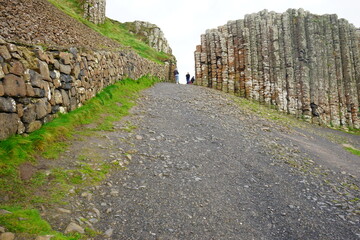 Giant's Causeway and Coast, Interlocking Basalt Columns in Antrim, Northern Ireland 