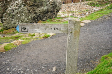 Giant's Causeway and Coast, Interlocking Basalt Columns in Antrim, Northern Ireland 