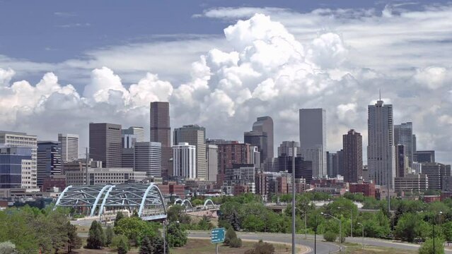 Denver Skyline and Thunderstorm Timelapse