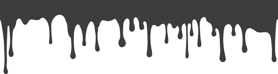 Melted drips and liquid paint drops. Current chocolate, ink, honey or syrup. Oil and cream blobs. 