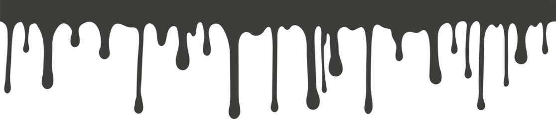Melted drips and liquid paint drops. Current chocolate, ink, honey or syrup. Oil and cream blobs. 