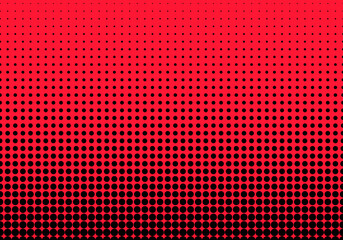 Background geometric uses circular shapes to form a pattern from large to small. The red background adds interest. Use it as wallpaper or artwork.