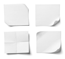paper message note reminder adhesive sticker blank background white empty sticky tag sign office