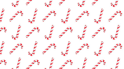 Red and white Christmas sticks sweet striped
