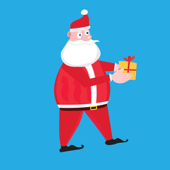 santa claus with a bag