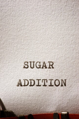 Sugar addition concept