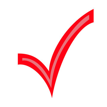 red check mark