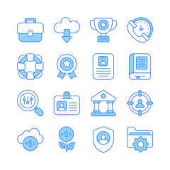 Business and Finance Related Vector Icon. mobile apps, interface design: business, finance