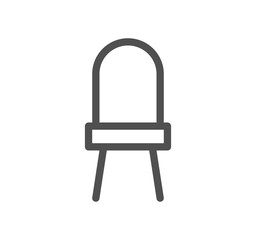 Furniture and household icon outline and linear symbol.	

