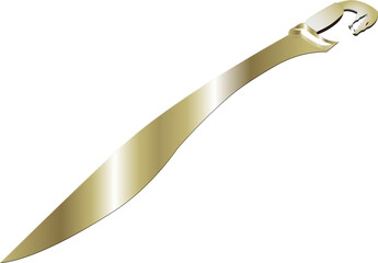 Iberian gold sword falcata