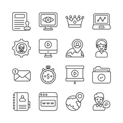 Business and Finance Related Vector Icon. mobile apps, interface design: business, finance