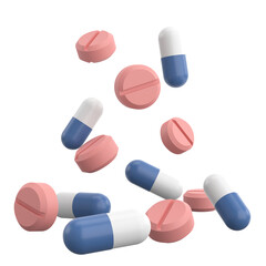 Medicine. 3D drug. 3D illustration.